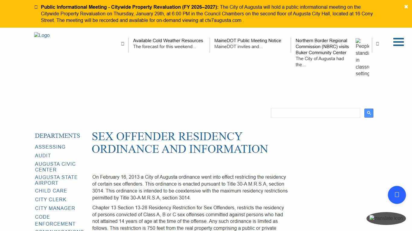 Welcome to Augusta, ME