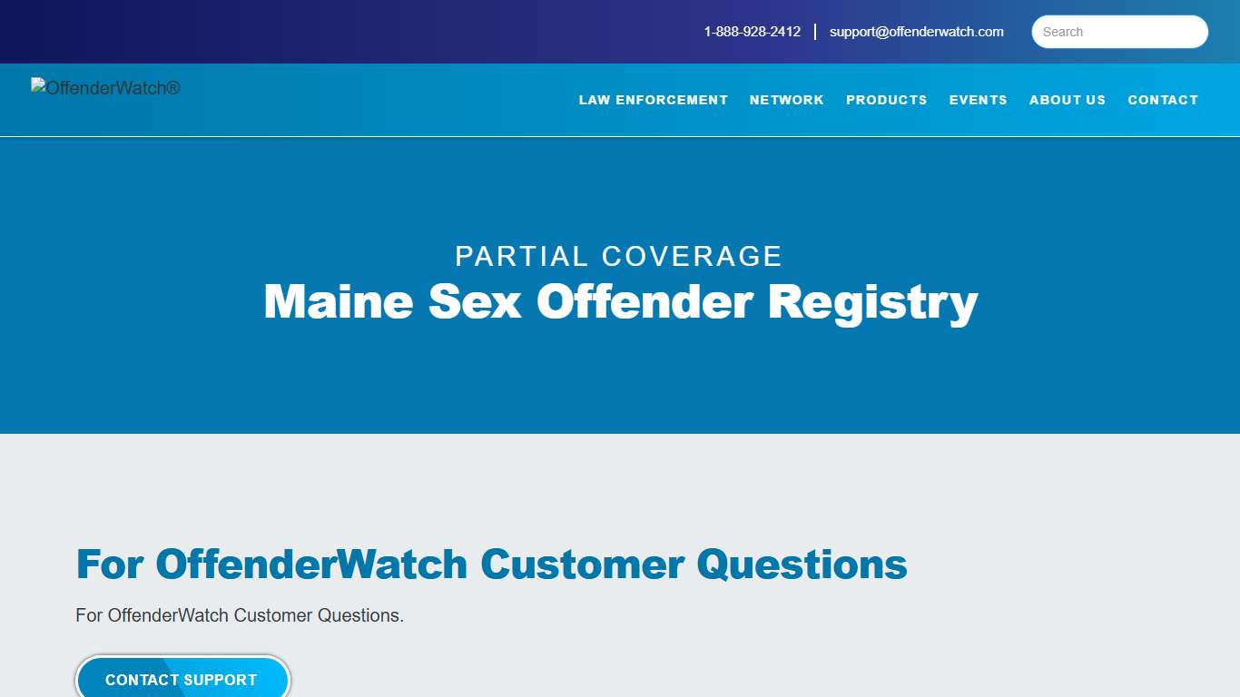 Maine Sex Offender Registry OffenderWatch Network